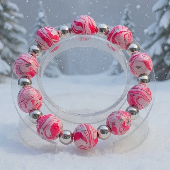 Handmade Polymer Clay Beaded Bracelets – Unique & One-of-a-Kind - Picture 8 of 16